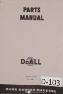DoAll-DoAll Power Saw Parts List DZ-36 Bandsaw Machine Manual-DZ-36-01